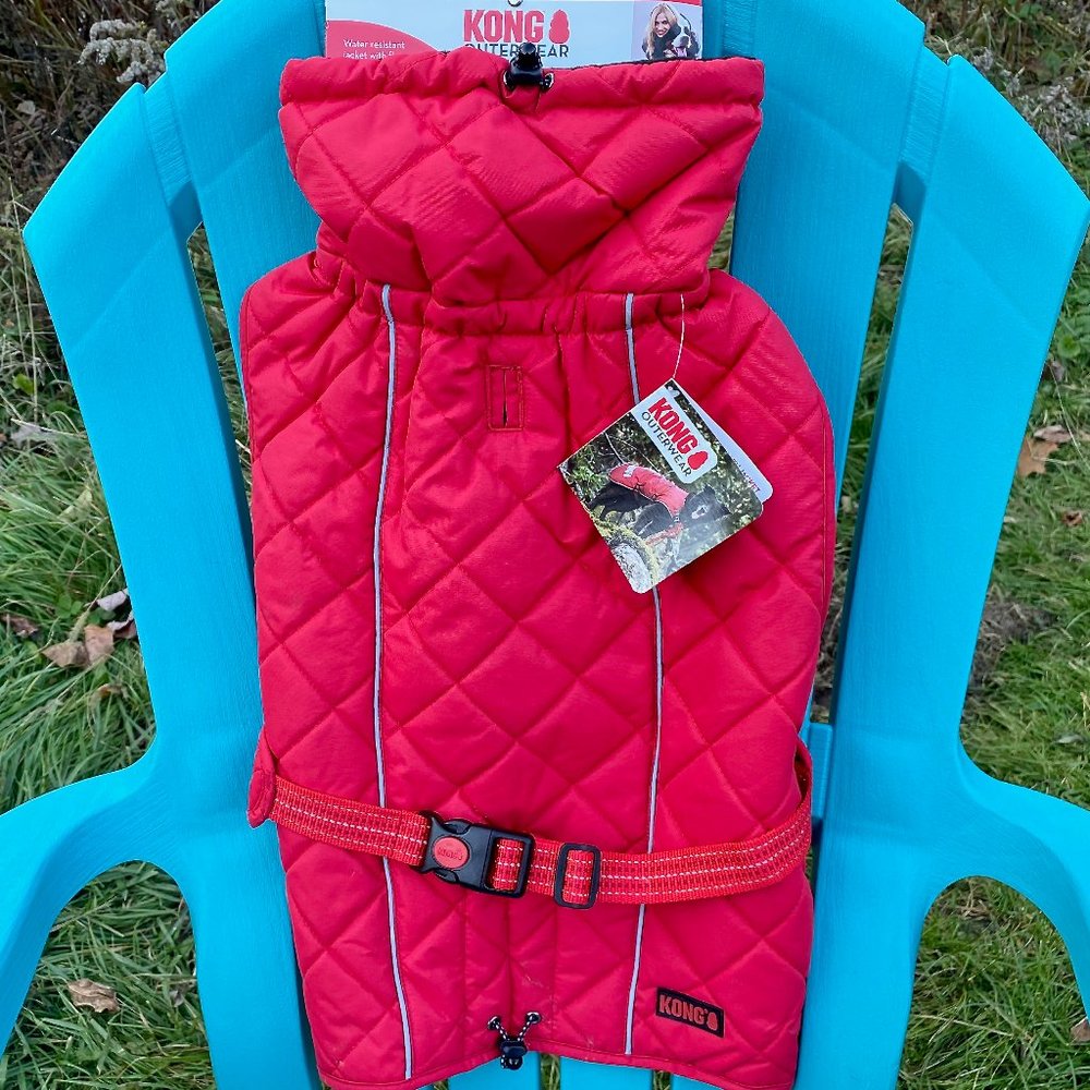 Kong Quilted Dog Barn Jacket M Red